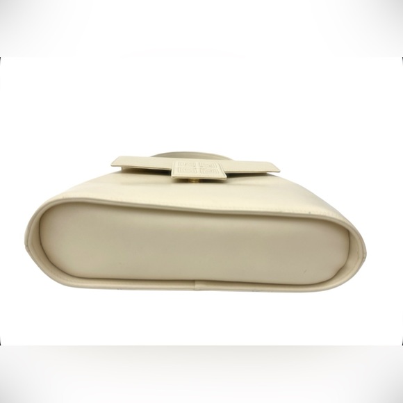 Authentic Givency White Cream Leather Handbag Made in Italy  D.PAT 896710 - Picture 16 of 16